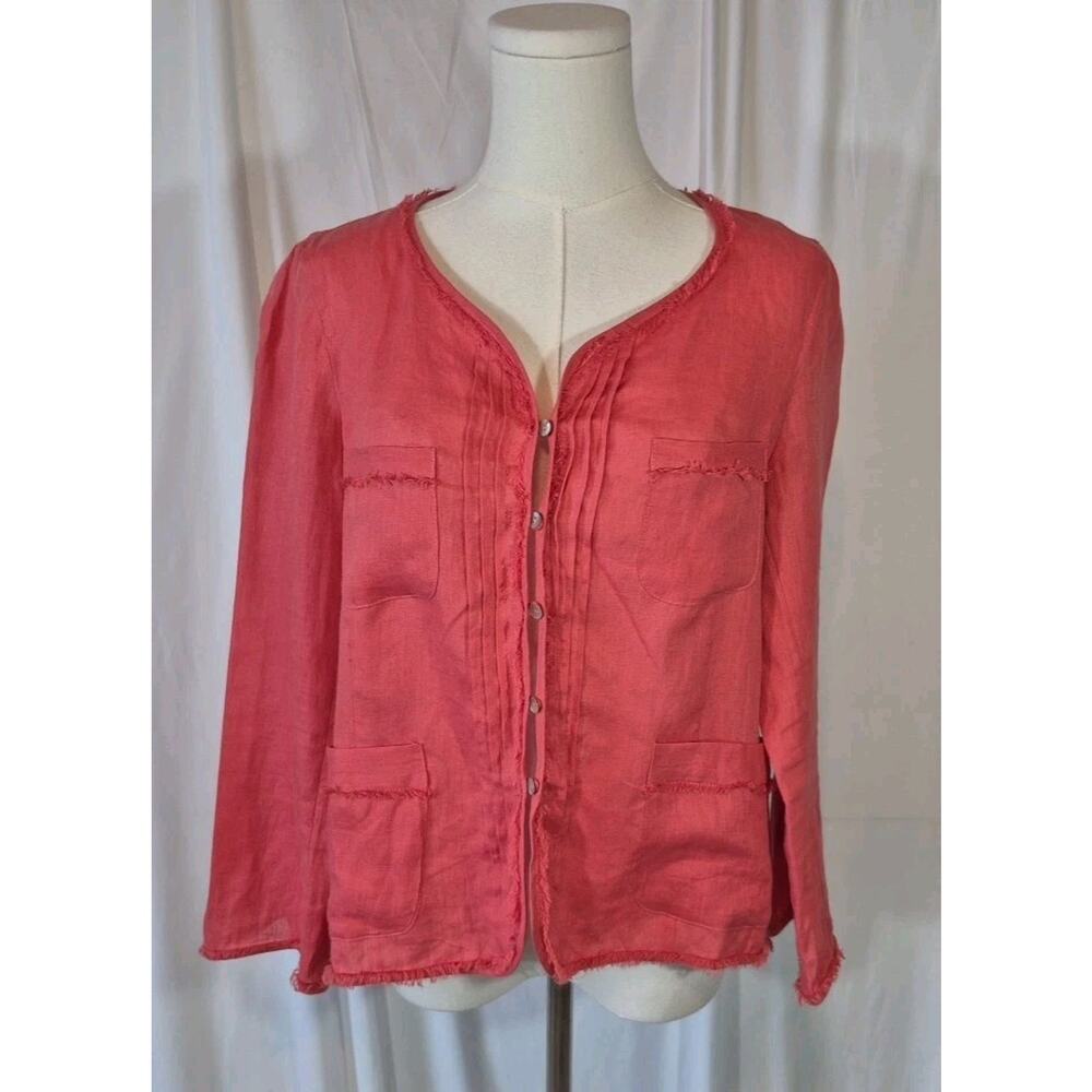 Gerard Darel Linen Pink Top FR 42 US 10